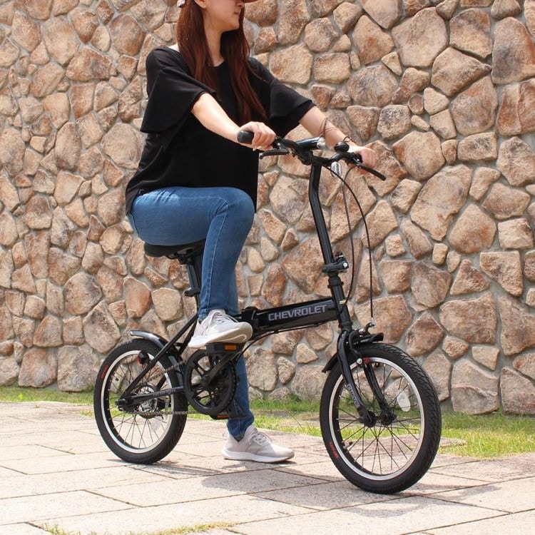 [折畳み自転車] CHEVROLET シボレー 16インチ折畳自転車BK（BAA仕様）ブラック MG-CV16BAA-BK 送料無料 (北海道・沖縄・離島別送料)