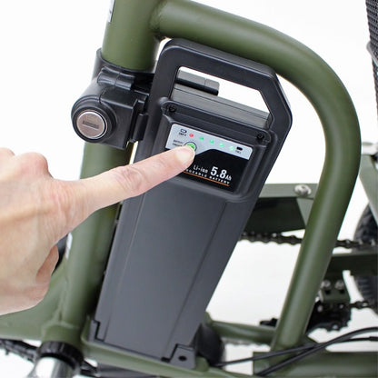 [電動アシスト自転車] E-PARTON PLUS イーパートン プラス ノーパンク ロータイプ電動アシスト三輪自転車 BEPN18PN カーキ 送料無料 (北海道・沖縄・離島別送料)