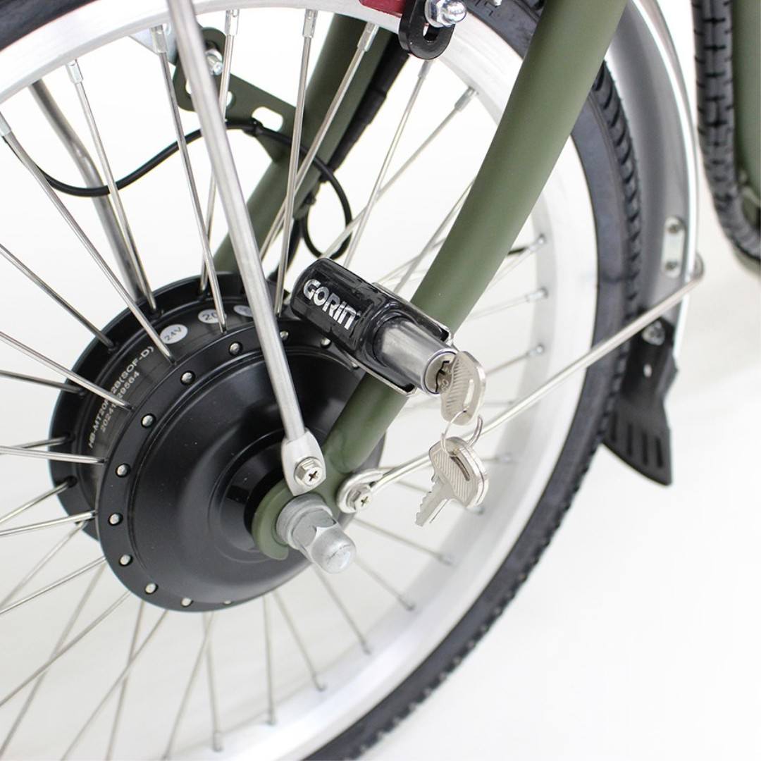 [電動アシスト自転車] E-PARTON PLUS イーパートン プラス ノーパンク ロータイプ電動アシスト三輪自転車 BEPN18PN カーキ 送料無料 (北海道・沖縄・離島別送料)