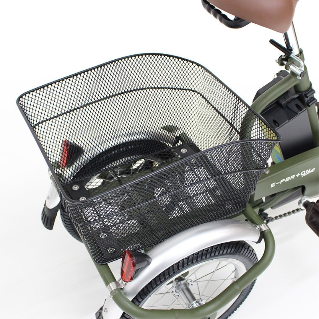[電動アシスト自転車] E-PARTON PLUS イーパートン プラス ノーパンク ロータイプ電動アシスト三輪自転車 BEPN18PN カーキ 送料無料 (北海道・沖縄・離島別送料)