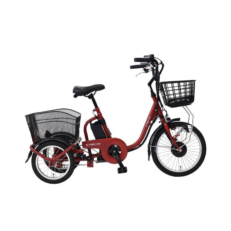[電動アシスト自転車] E-PARTON イーパートン ロータイプ電動アシスト三輪自転車 BEPN18 ブリックレッド 送料無料 (北海道・沖縄・離島別送料) 50