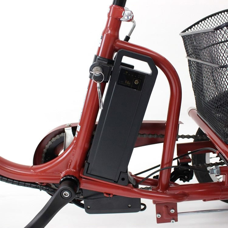 [電動アシスト自転車] E-PARTON イーパートン ロータイプ電動アシスト三輪自転車 BEPN18 ブリックレッド 送料無料 (北海道・沖縄・離島別送料) 50