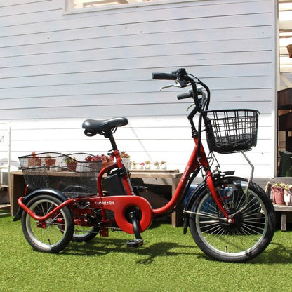 [電動アシスト自転車] E-PARTON イーパートン ロータイプ電動アシスト三輪自転車 BEPN18 ブリックレッド 送料無料 (北海道・沖縄・離島別送料) 50