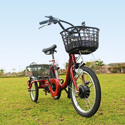 [電動アシスト自転車] E-PARTON イーパートン ロータイプ電動アシスト三輪自転車 BEPN18 ブリックレッド 送料無料 (北海道・沖縄・離島別送料) 50