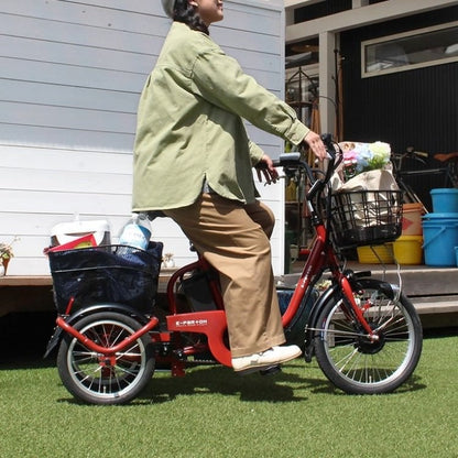 [電動アシスト自転車] E-PARTON イーパートン ロータイプ電動アシスト三輪自転車 BEPN18 ブリックレッド 送料無料 (北海道・沖縄・離島別送料) 50
