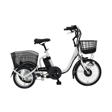 [電動アシスト自転車] E-PARTON イーパートン ロータイプ電動アシスト三輪自転車 BEPN18-WH ホワイト 送料無料 (北海道・沖縄・離島別送料) [お取り寄せ]