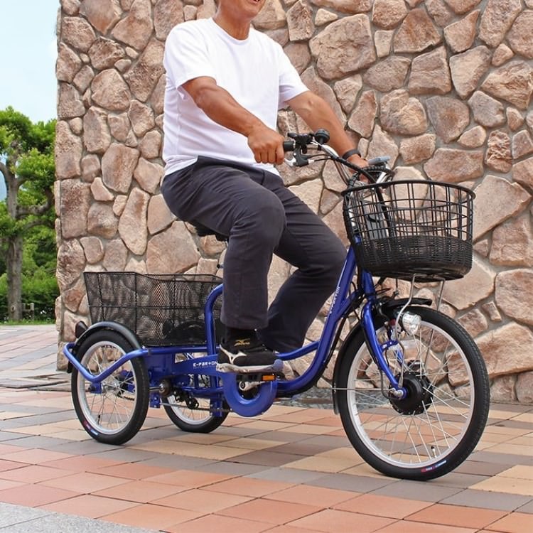 [電動アシスト自転車] E-PARTON イーパートン 電動アシスト三輪自転車SB BEPN20SB サファイアブルー 送料無料 大型 (北海道・沖縄・離島別送料) 20