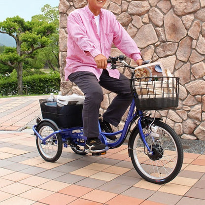 [電動アシスト自転車] E-PARTON イーパートン 電動アシスト三輪自転車SB BEPN20SB サファイアブルー 送料無料 大型 (北海道・沖縄・離島別送料) 20