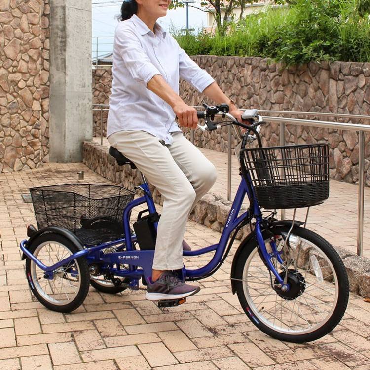 [電動アシスト自転車] E-PARTON イーパートン 電動アシスト三輪自転車SB BEPN20SB サファイアブルー 送料無料 大型 (北海道・沖縄・離島別送料) 20