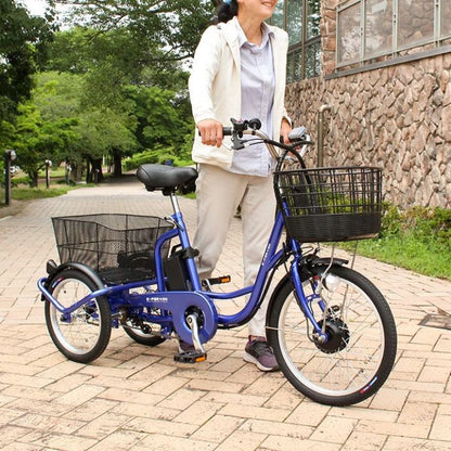 [電動アシスト自転車] E-PARTON イーパートン 電動アシスト三輪自転車SB BEPN20SB サファイアブルー 送料無料 大型 (北海道・沖縄・離島別送料) 20