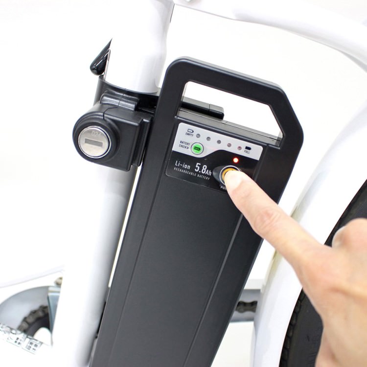 [電動アシスト自転車] FIELD CHAMP フィールドチャンプ 電動アシスト26インチ 折畳み軽快車 パールホワイト MG-FCP100EB 送料無料 (北海道・沖縄・離島別送料)