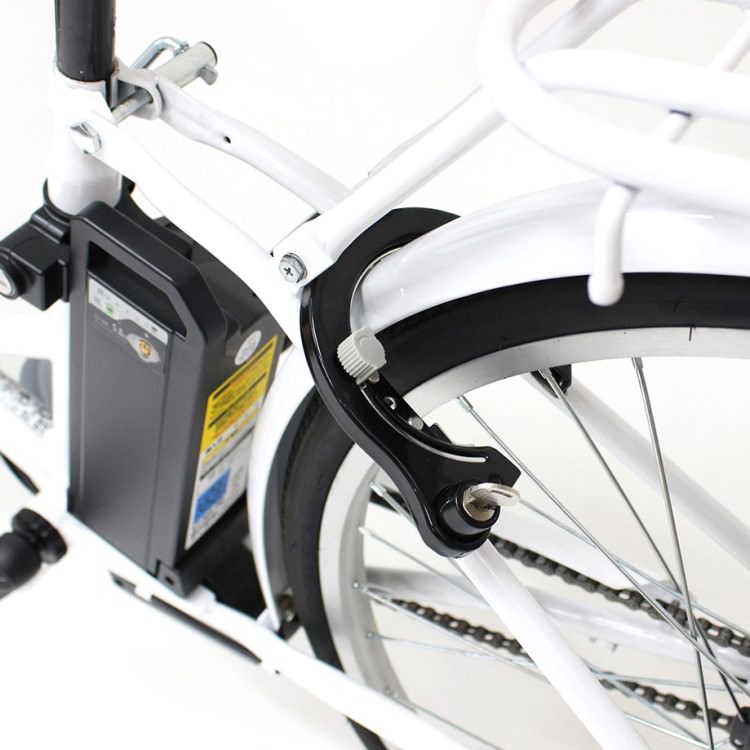 [電動アシスト自転車] FIELD CHAMP フィールドチャンプ 電動アシスト26インチ 折畳み軽快車 パールホワイト MG-FCP100EB 送料無料 (北海道・沖縄・離島別送料)