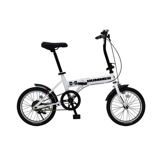 [折畳み自転車] HUMMER ハマー ノーパンク16インチ折畳自転車WH ホワイト MG-HM16N-WH 送料無料 (北海道・沖縄・離島別送料) [お取り寄せ]