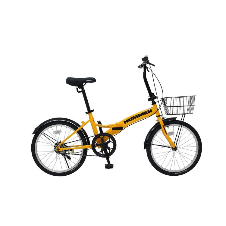 [折畳み自転車] HUMMER ハマー ノーパンク20インチ折畳自転車YE イエロー MG-HM20N-YE 送料無料 (北海道・沖縄・離島別送料)