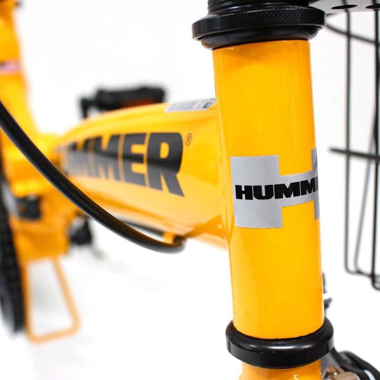 [折畳み自転車] HUMMER ハマー ノーパンク20インチ折畳自転車YE イエロー MG-HM20N-YE 送料無料 (北海道・沖縄・離島別送料)
