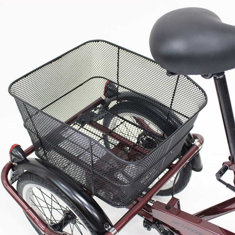 [三輪自転車] ACTIVE PLUS ノーパンク三輪自転車L ワインレッド 送料無料 (北海道・沖縄・離島別送料)
