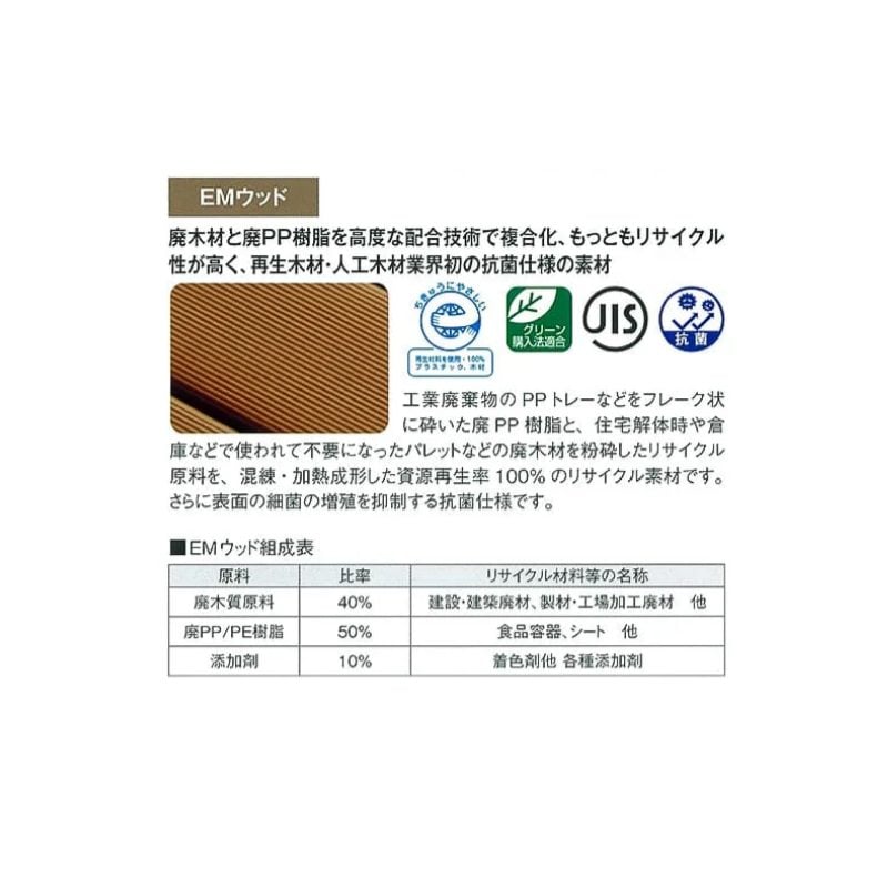 [法人限定] 再生木材ベンチ RB-210B｜WOODY STYLE モリマーキンキ 背もたれなし ひじ掛けなし