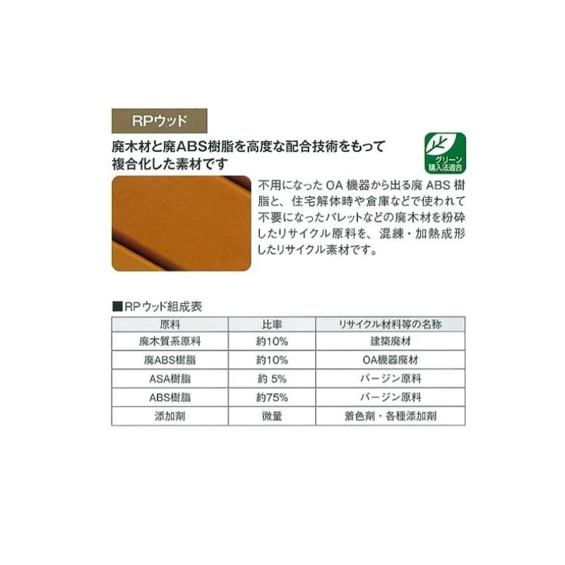[法人限定] 再生木材ベンチ RB-210｜WOODY STYLE モリマーキンキ 背もたれあり ひじ掛けなし