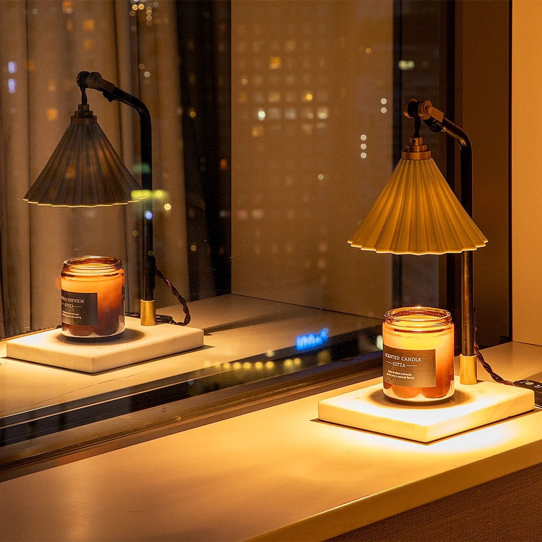 ORIGAMI LAMP CANDLE WARMER（オリガミランプ キャンドルウォーマー）｜gram eight（グラムエイト）のテーブルランプ 4段階調光 タイマー付き 15色