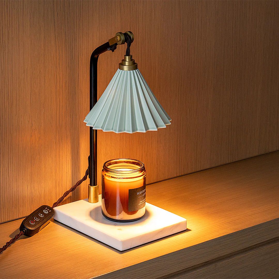 ORIGAMI LAMP CANDLE WARMER（オリガミランプ キャンドルウォーマー）｜gram eight（グラムエイト）のテーブルランプ 4段階調光 タイマー付き 15色