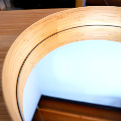 TEORI ZERO M P-ZMW｜竹集成材で作ったウォールミラー（乳白色M）