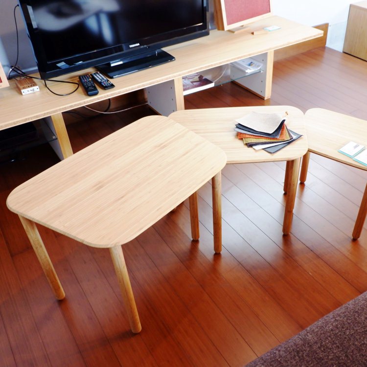TEORI T-NT｜竹集成材のネストテーブル 3セット