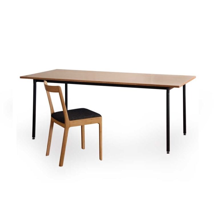 TEORI TD-TK1800｜竹集成材のTダイニングテーブル皮付き天板T-Dining Table W1800