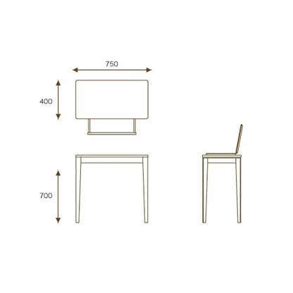 TEORI CONSOLE DESK TL-CO｜竹集成材のコンソールデスク