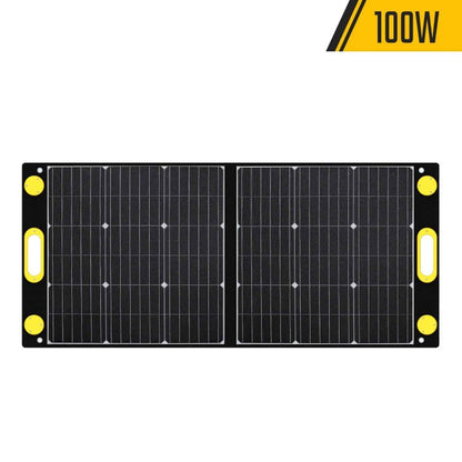 折り畳み式ソーラーパネル マグネットボタン付き 太陽光パネル TSP-100M TO GO POWER｜100W 簡単着脱 マグネット式 防災安全協会推奨 ハンディ コンパクト 防災用に 車中泊 アウトドア キャンプ