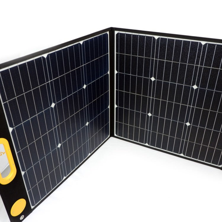 折り畳み式ソーラーパネル マグネットボタン付き 太陽光パネル TSP-100M TO GO POWER｜100W 簡単着脱 マグネット式 防災安全協会推奨 ハンディ コンパクト 防災用に 車中泊 アウトドア キャンプ
