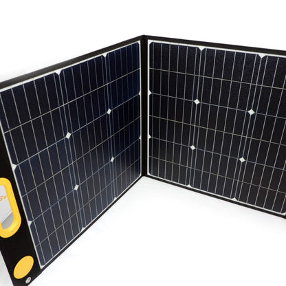 折り畳み式ソーラーパネル マグネットボタン付き 太陽光パネル TSP-100M TO GO POWER｜100W 簡単着脱 マグネット式 防災安全協会推奨 ハンディ コンパクト 防災用に 車中泊 アウトドア キャンプ