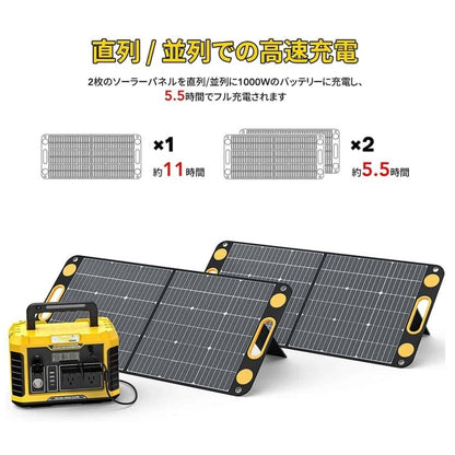 折り畳み式ソーラーパネル マグネットボタン付き 太陽光パネル TSP-100M TO GO POWER｜100W 簡単着脱 マグネット式 防災安全協会推奨 ハンディ コンパクト 防災用に 車中泊 アウトドア キャンプ