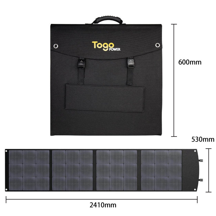 折り畳み式ソーラーパネル 太陽光パネル TSP-200F TO GO POWER｜200W 防災安全協会推奨 持ち運び ハンディ コンパクト 防災用に 車中泊 アウトドア キャンプ [メーカー在庫あり]