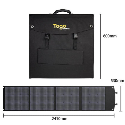 折り畳み式ソーラーパネル 太陽光パネル TSP-200F TO GO POWER｜200W 防災安全協会推奨 持ち運び ハンディ コンパクト 防災用に 車中泊 アウトドア キャンプ [メーカー在庫あり]