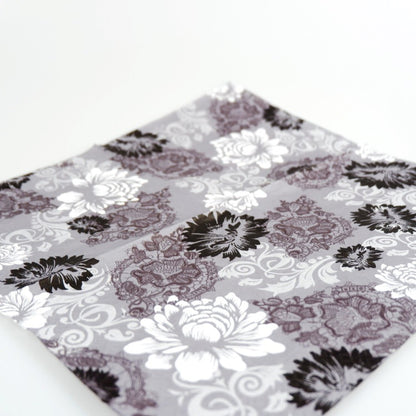 ランチナプキン(20枚入)33×33cm PAPER+DESIGN グレーフラワー PD21466