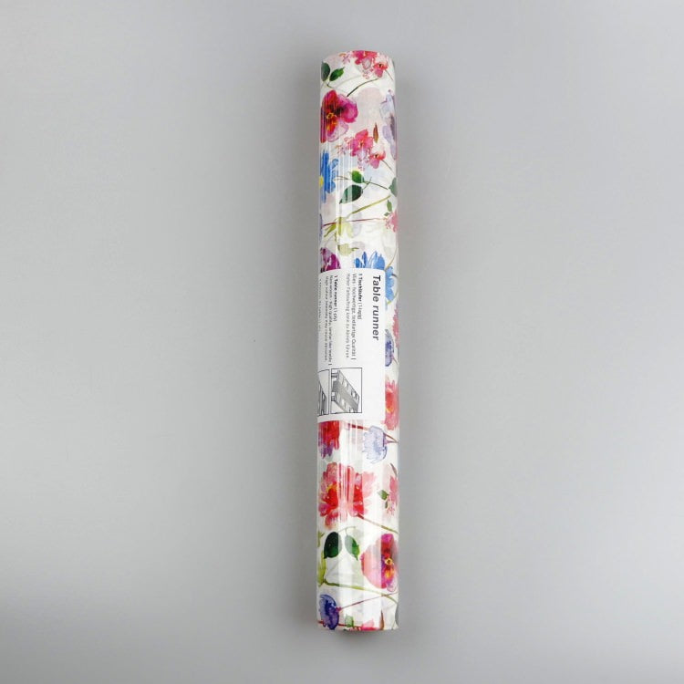 テーブルランナー 400x32.5cm PAPER+DESIGN パンジー ブルー×レッド PD95226