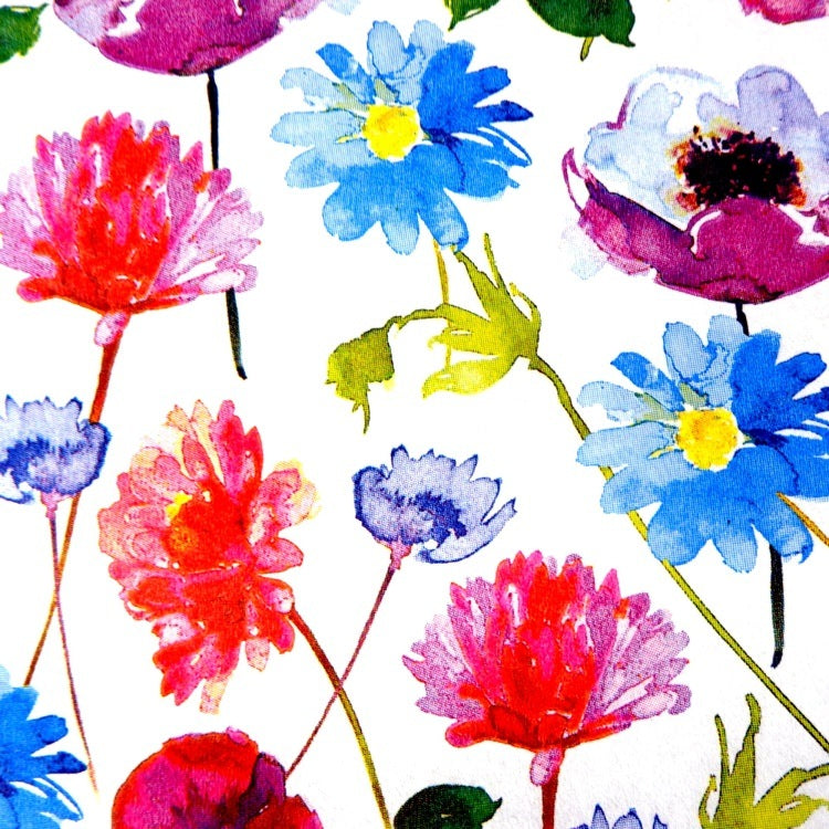 テーブルランナー 400x32.5cm PAPER+DESIGN パンジー ブルー×レッド PD95226
