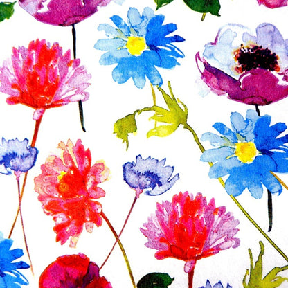 テーブルランナー 400x32.5cm PAPER+DESIGN パンジー ブルー×レッド PD95226