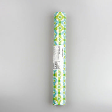 テーブルランナー 400x32.5cm PAPER+DESIGN ブルー×グリーン模様 PD95230