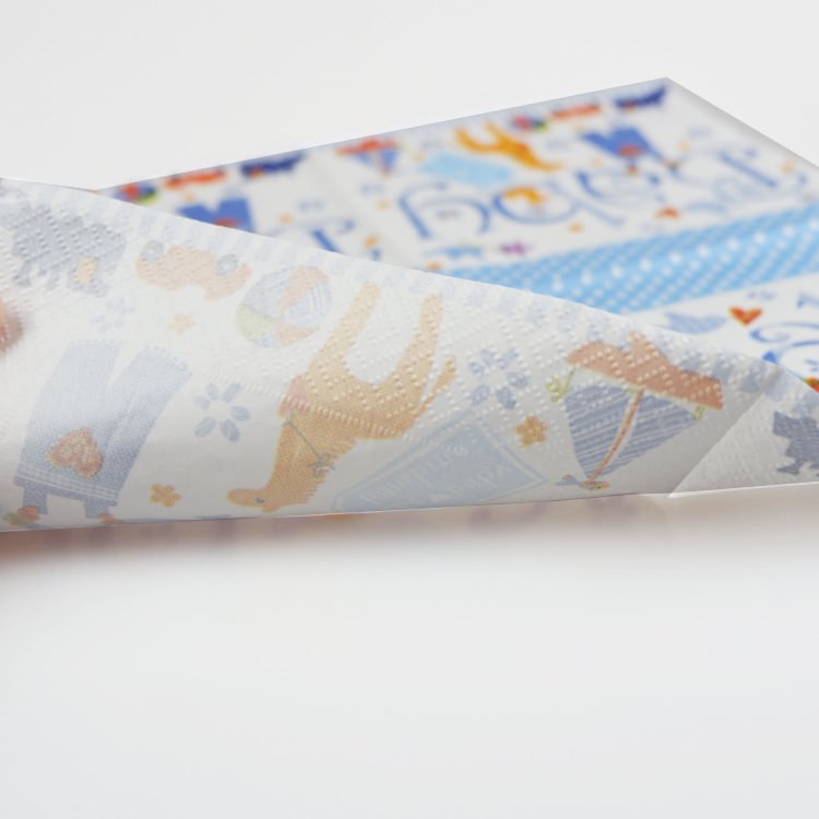 ランチナプキン(20枚入)33x33cm PAPER+DESIGN ベイビー ブルー 男の子 PD21580 [在庫有り]