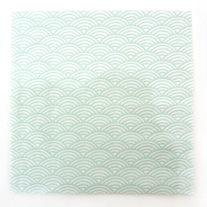 ランチナプキン(16枚入)33×33cm PAPER+DESIGN ブルー 青海波 日本伝統柄 PD24080 [在庫有り]