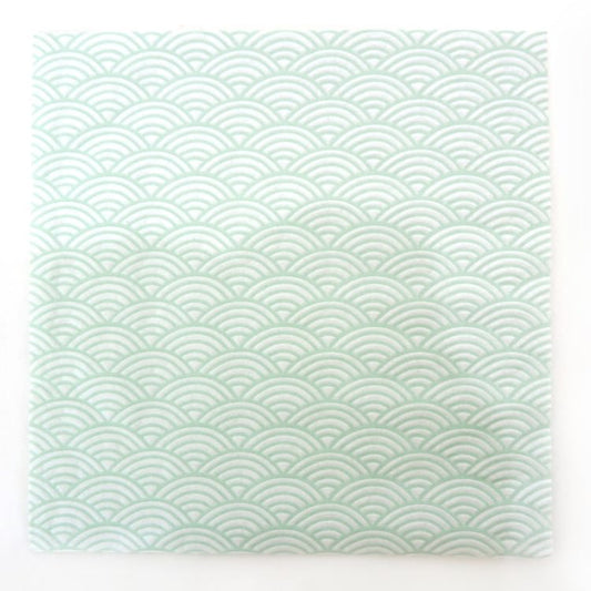 ランチナプキン(16枚入)33×33cm PAPER+DESIGN ブルー 青海波 日本伝統柄 PD24080 [在庫有り]
