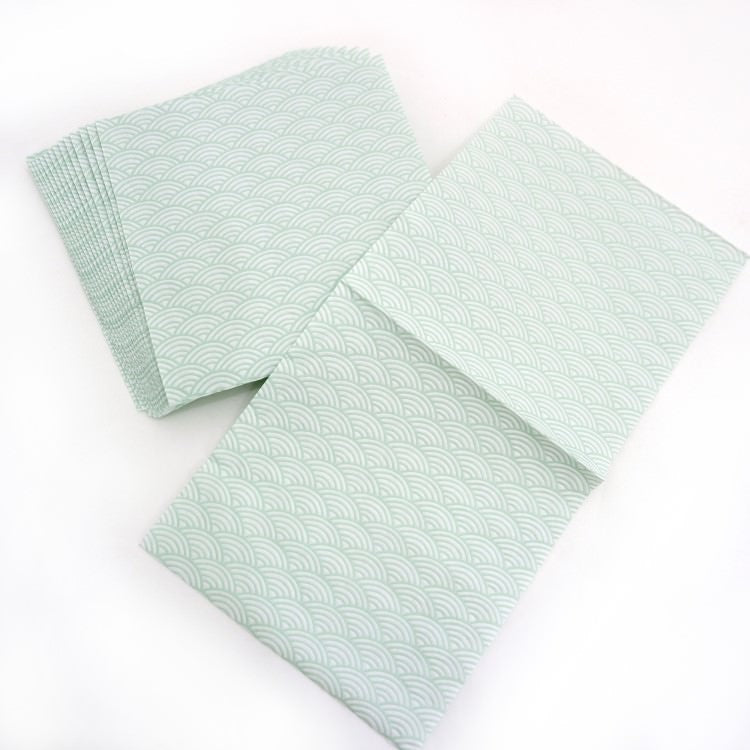 ランチナプキン(16枚入)33×33cm PAPER+DESIGN ブルー 青海波 日本伝統柄 PD24080 [在庫有り]