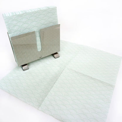 ランチナプキン(16枚入)33×33cm PAPER+DESIGN ブルー 青海波 日本伝統柄 PD24080 [在庫有り]