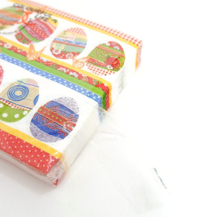 カクテルナプキン(20枚入)25x25cm PAPER+DESIGN カラフル エッグ CN0623 [在庫有り]