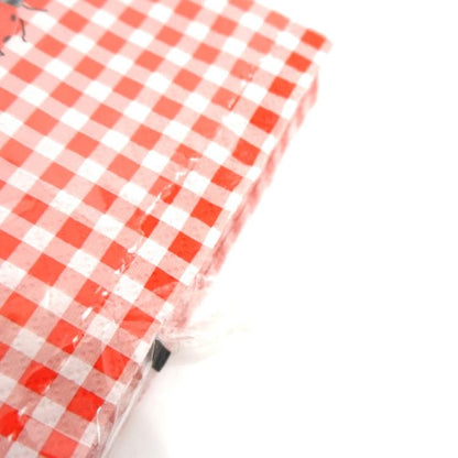 ランチナプキン(20枚入)33×33cm PAPER+DESIGN てんとう虫 チェック レッド×ホワイト LN0463 [在庫有り]