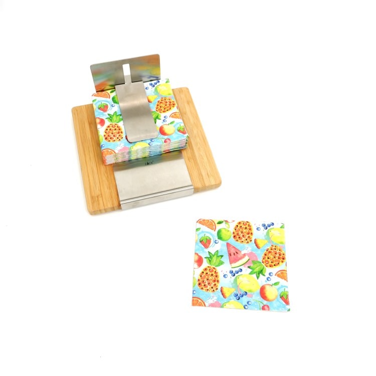 カクテルナプキン(20枚入)25x25cm PAPER+DESIGN カラフル フルーツ PD100510 [在庫有り]