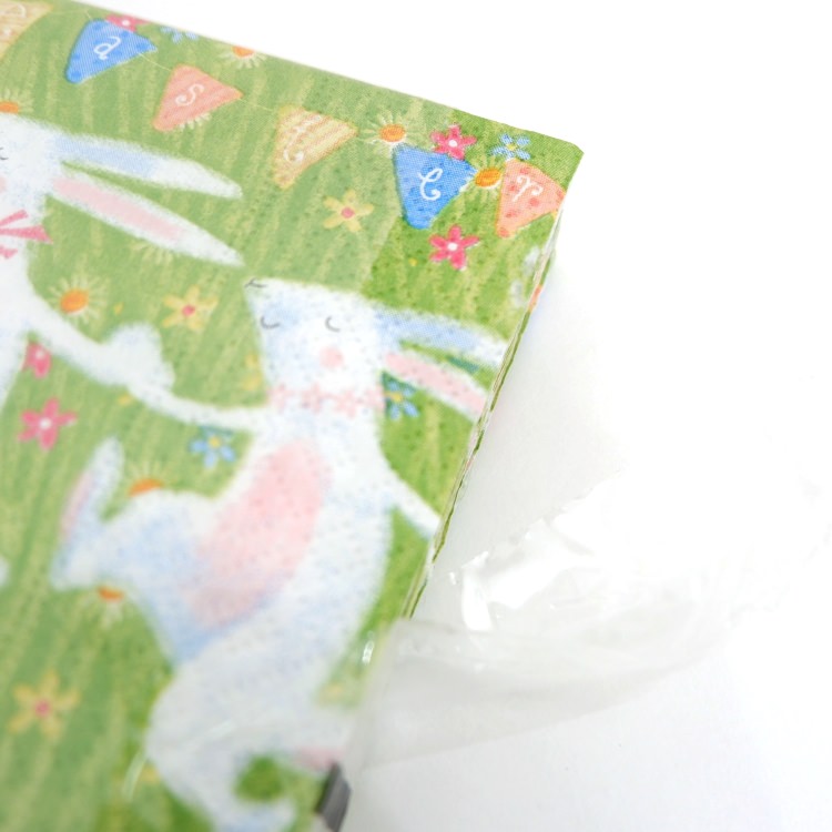 ランチナプキン(20枚入)33×33cm PAPER+DESIGN うさぎ グリーン PD21910 [在庫有り]