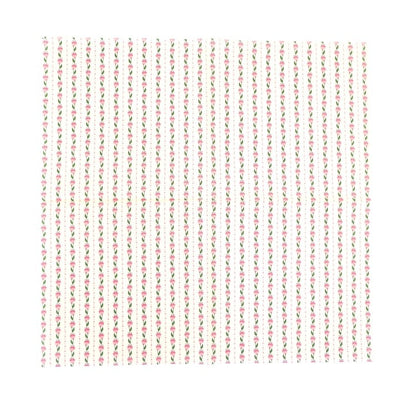 ランチナプキン(16枚入)33×33cm PAPER+DESIGN エンボス ピンク フラワー 縦模様 PD24075
