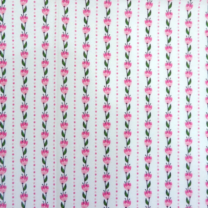 ランチナプキン(16枚入)33×33cm PAPER+DESIGN エンボス ピンク フラワー 縦模様 PD24075